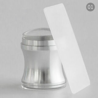Clear Jelly Stamper Jumbo - Silver