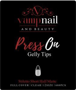Vamp Soft Gel Tips - Stiletto Short
